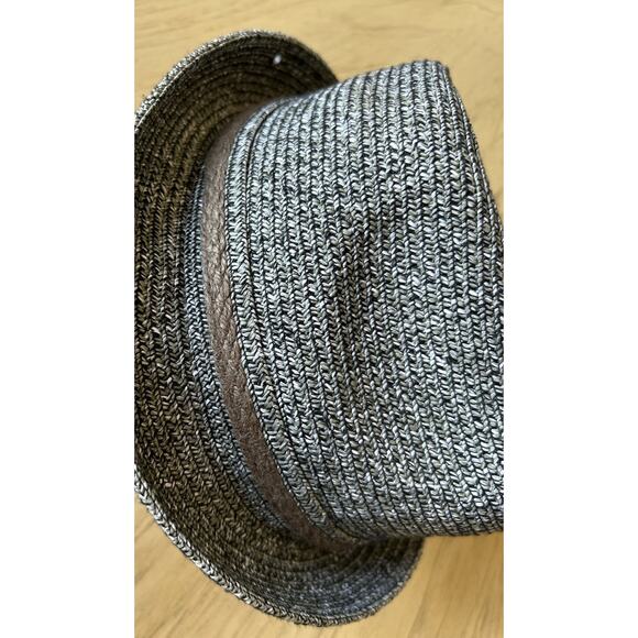 PETER GRIMM Mens Fedora Hat Paper Black Speckle Vacation Hipster Retro Packable - Picture 8 of 13